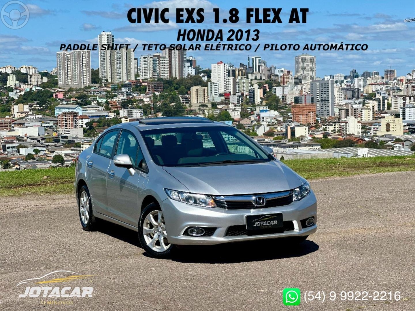 CIVIC 1.8 EXS 16V FLEX 4P AUTOMATICO - 2013 - CAXIAS DO SUL