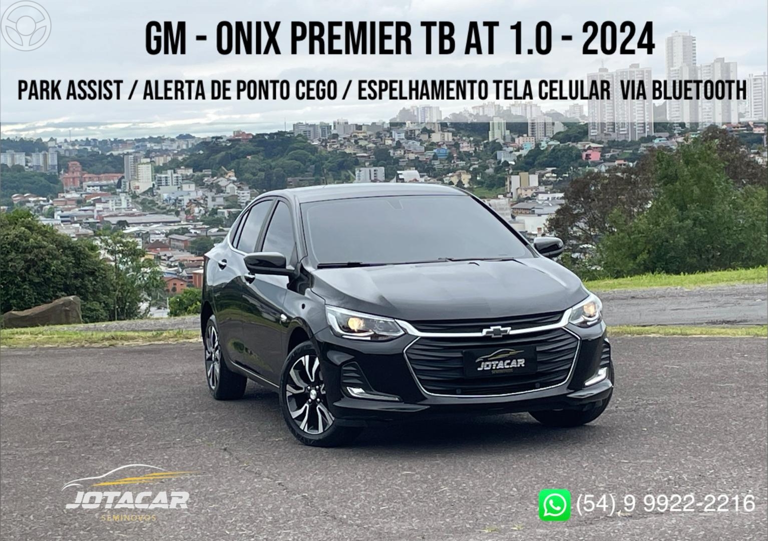 ONIX 1.0 PREMIER II PLUS 12V TURBO FLEX 4P AUTOMATICO - 2024 - CAXIAS DO SUL