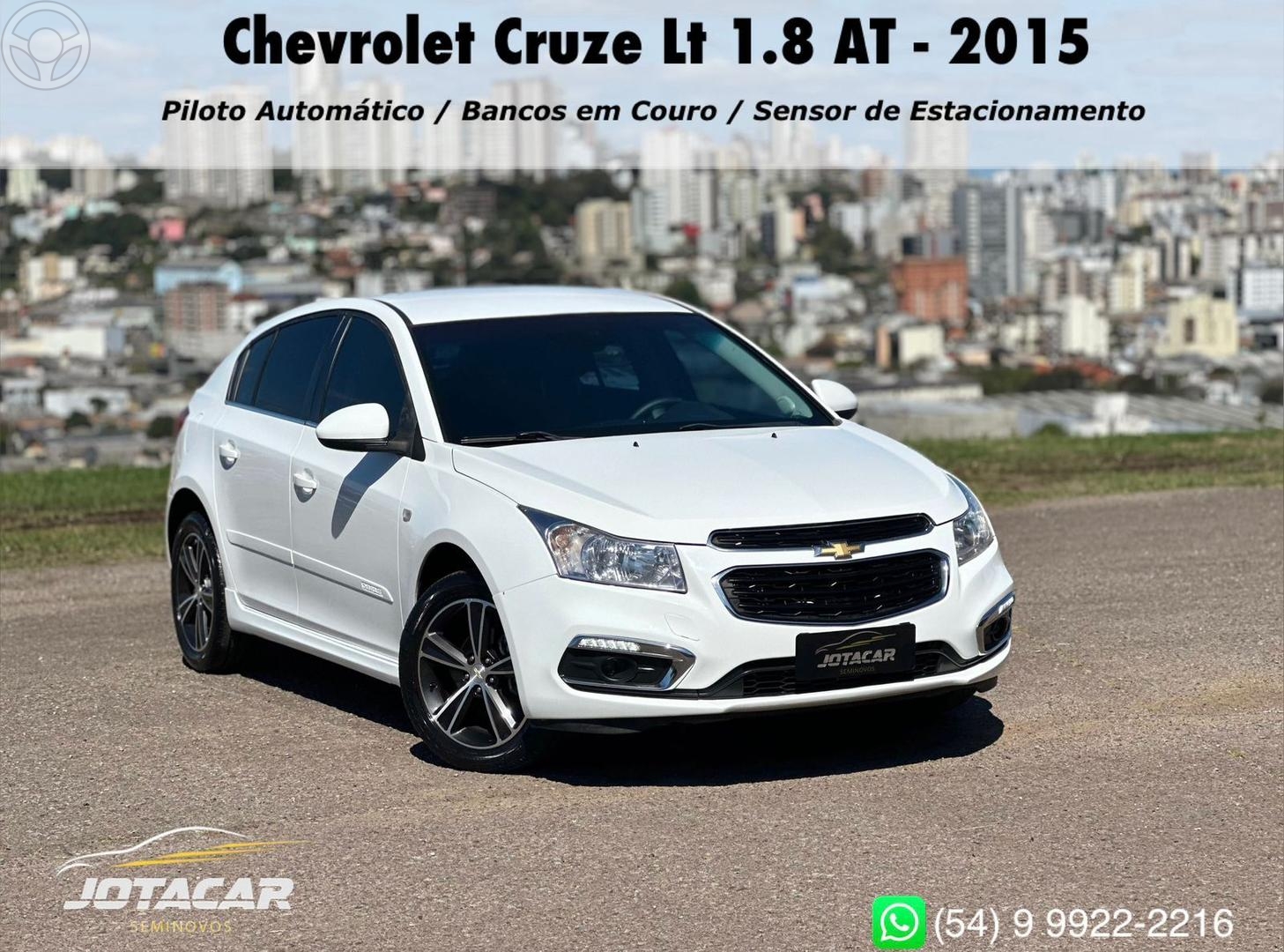 CRUZE 1.8 LT 16V FLEX 4P AUTOMATICO - 2015 - CAXIAS DO SUL