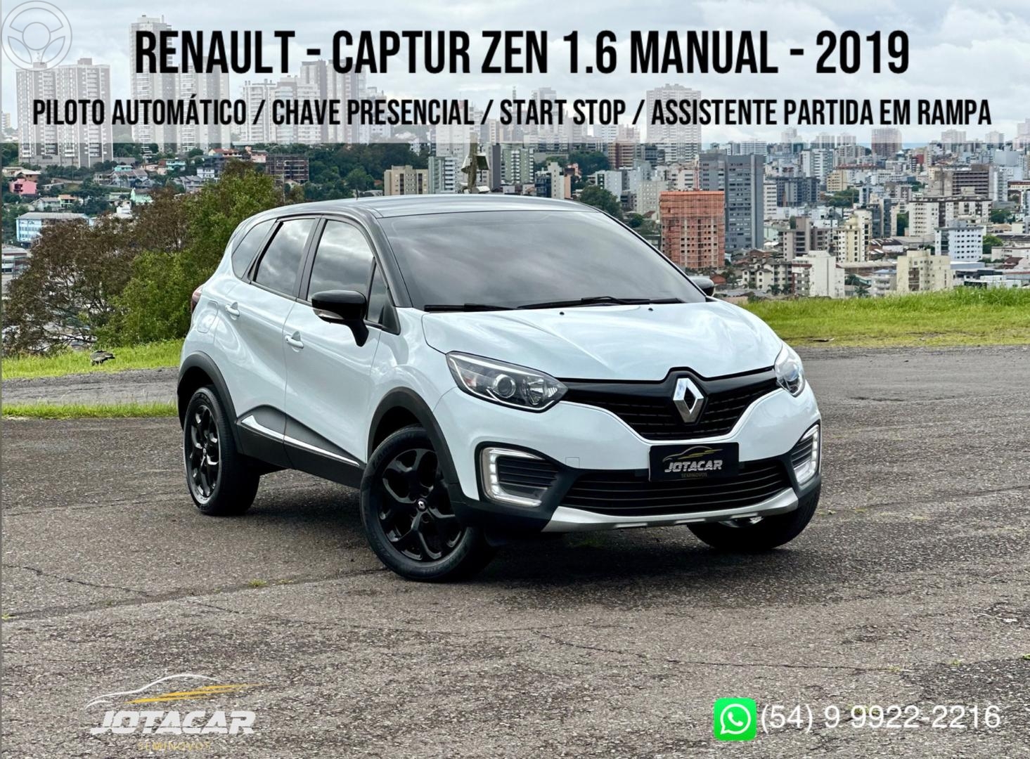 CAPTUR 1.6 16V SCE FLEX ZEN MANUAL - 2019 - CAXIAS DO SUL