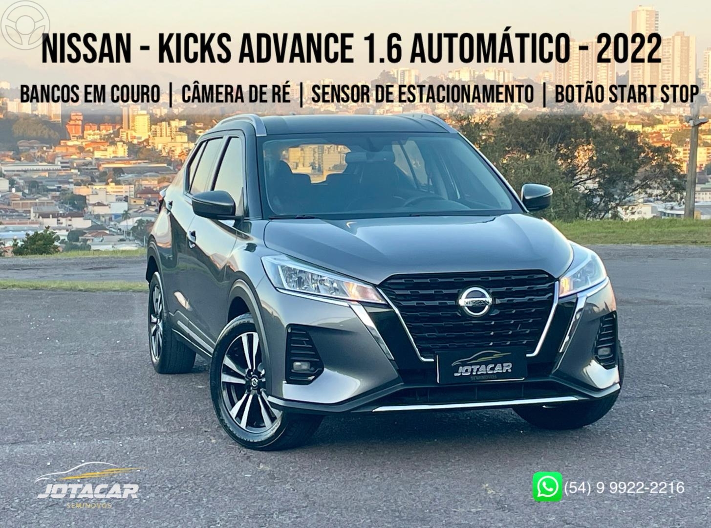 KICKS 1.6 ADVANCE 16V PLUS CVT FLEX 4P AUTOMATICO - 2022 - CAXIAS DO SUL