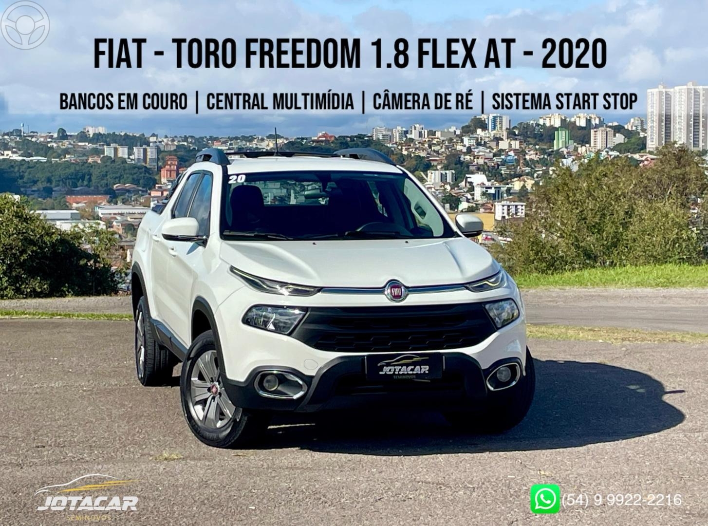 TORO 1.8 16V EVO FLEX FREEDOM ROAD AUTOMATICO - 2020 - CAXIAS DO SUL