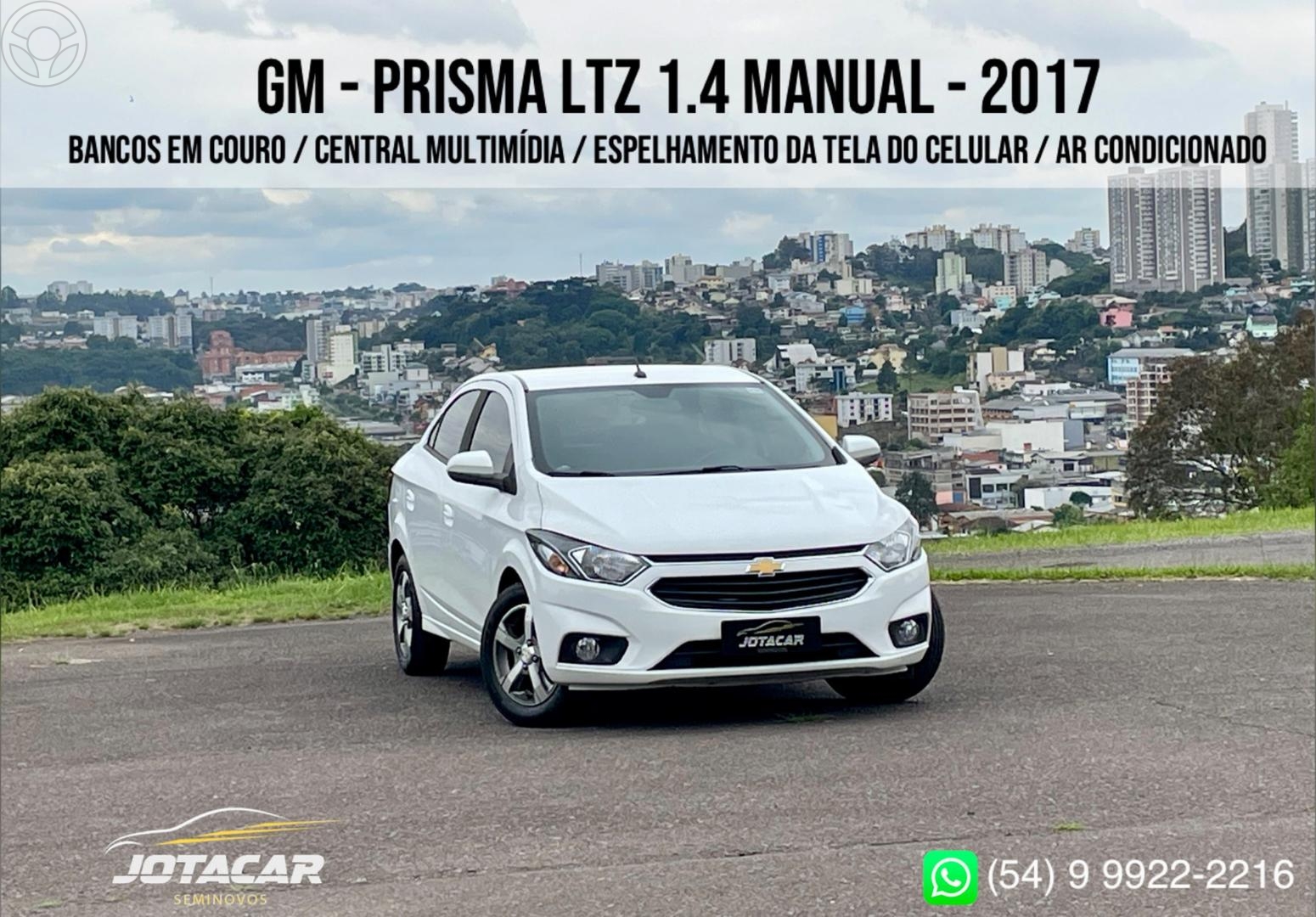 PRISMA 1.4 MPFI LTZ 8V FLEX 4P MANUAL - 2017 - CAXIAS DO SUL