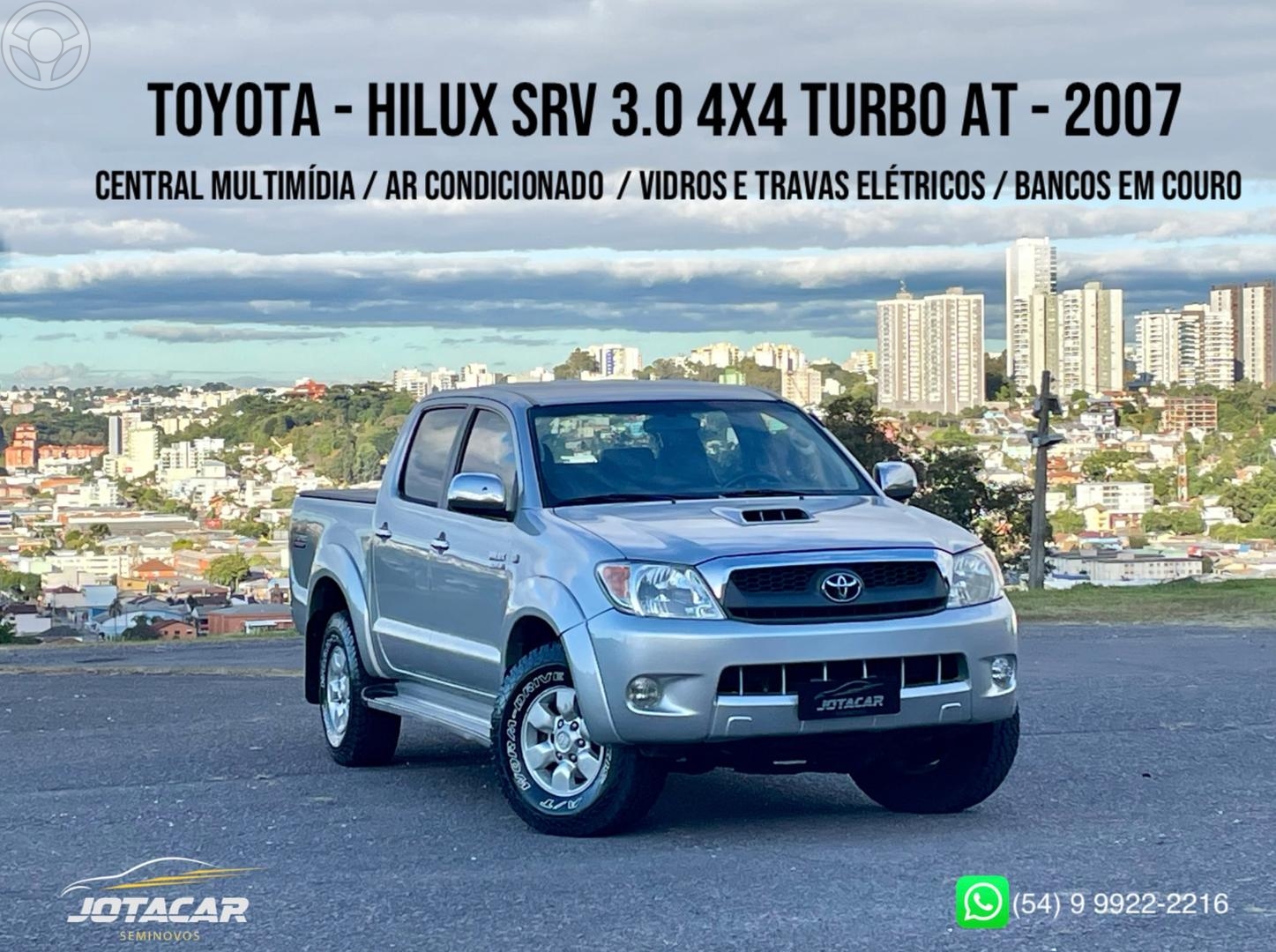 HILUX 3.0 SRV 4X4 CD 16V TURBO INTERCOOLER DIESEL 4P AUTOMATICO - 2007 - CAXIAS DO SUL