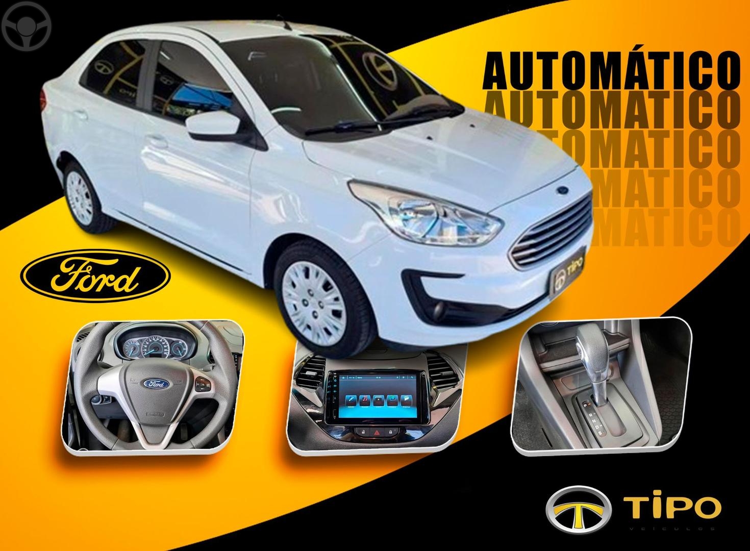 KA 1.5 SE SEDAN 12V FLEX 4P AUTOMATICO - 2019 - PORTO ALEGRE