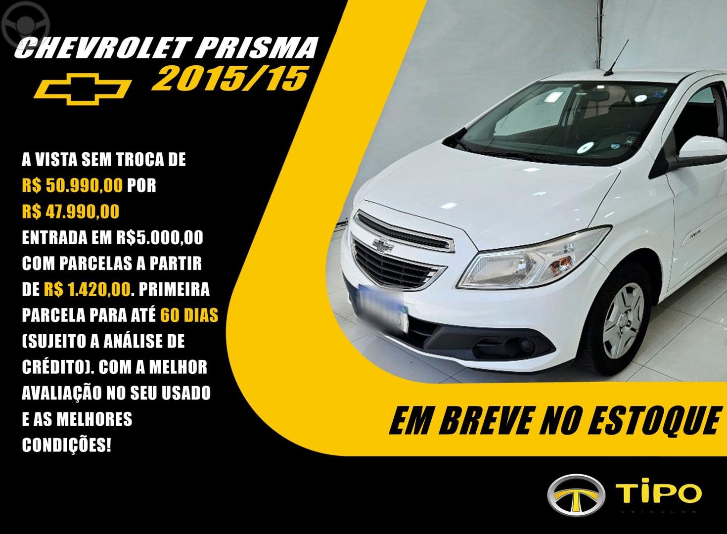 PRISMA 1.0 MPFI LT 8V FLEX 4P MANUAL - 2015 - PORTO ALEGRE