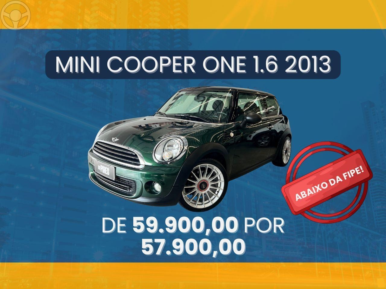 COOPER 1.6 ONE 16V 2P MANUAL - 2013 - CAXIAS DO SUL