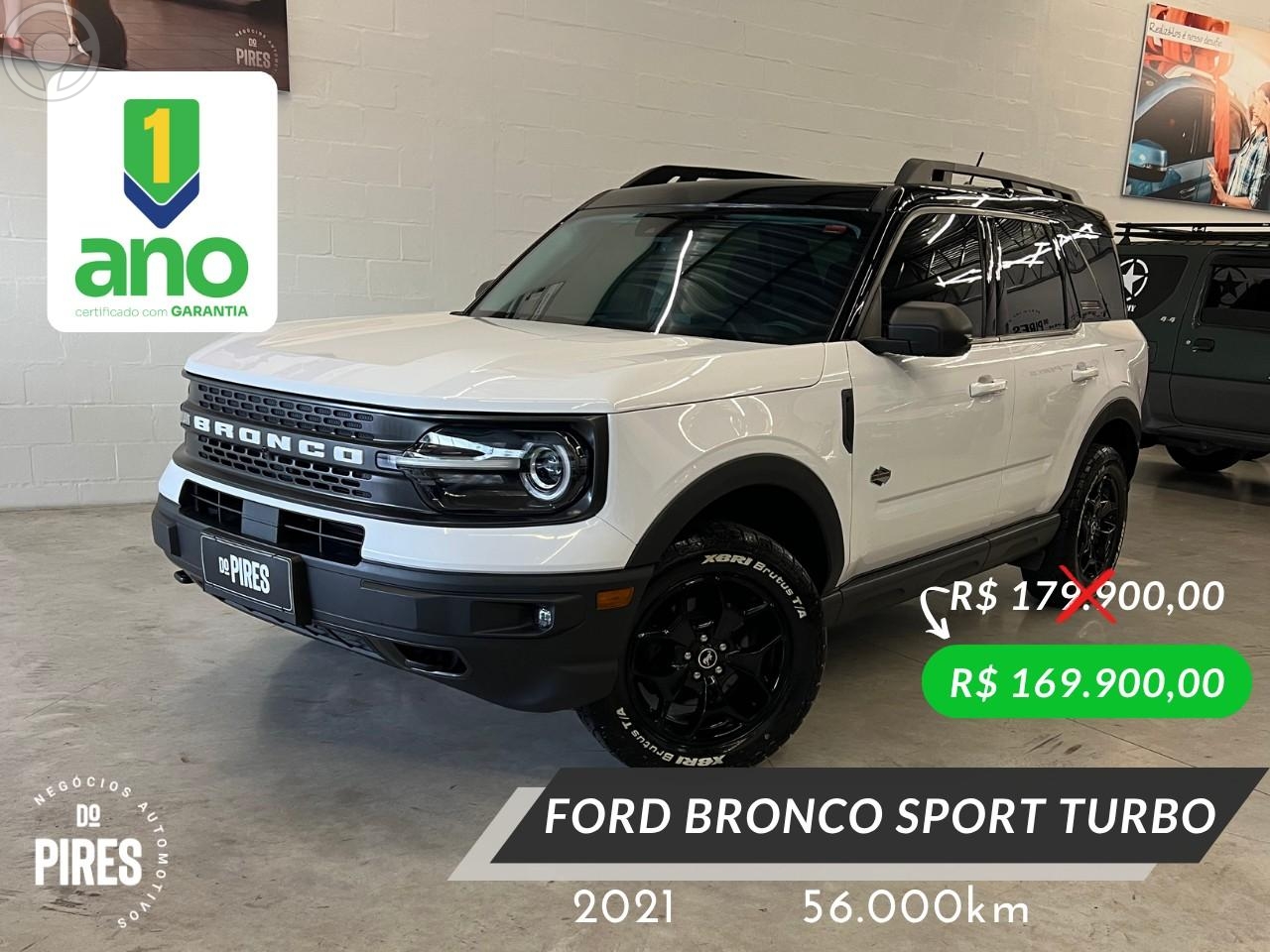 BRONCO 2.0 SPORT WILDTRACK ECOBOOST 16V TURBO 4P AUTOMÁTICA - 2021 - CAXIAS DO SUL