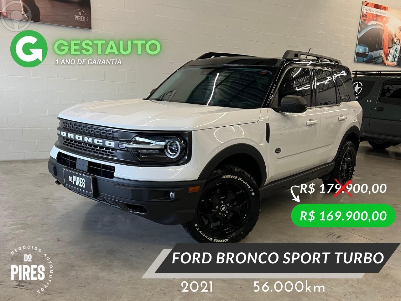 BRONCO 2.0 SPORT WILDTRACK ECOBOOST 16V TURBO 4P AUTOMÁTICA - 2021 - CAXIAS DO SUL