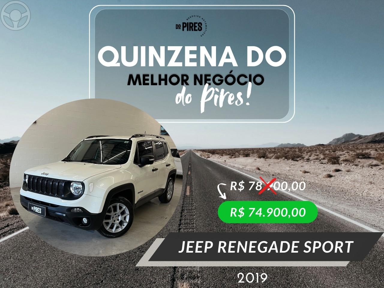 RENEGADE 1.8 16V FLEX SPORT 4P MANUAL - 2019 - CAXIAS DO SUL