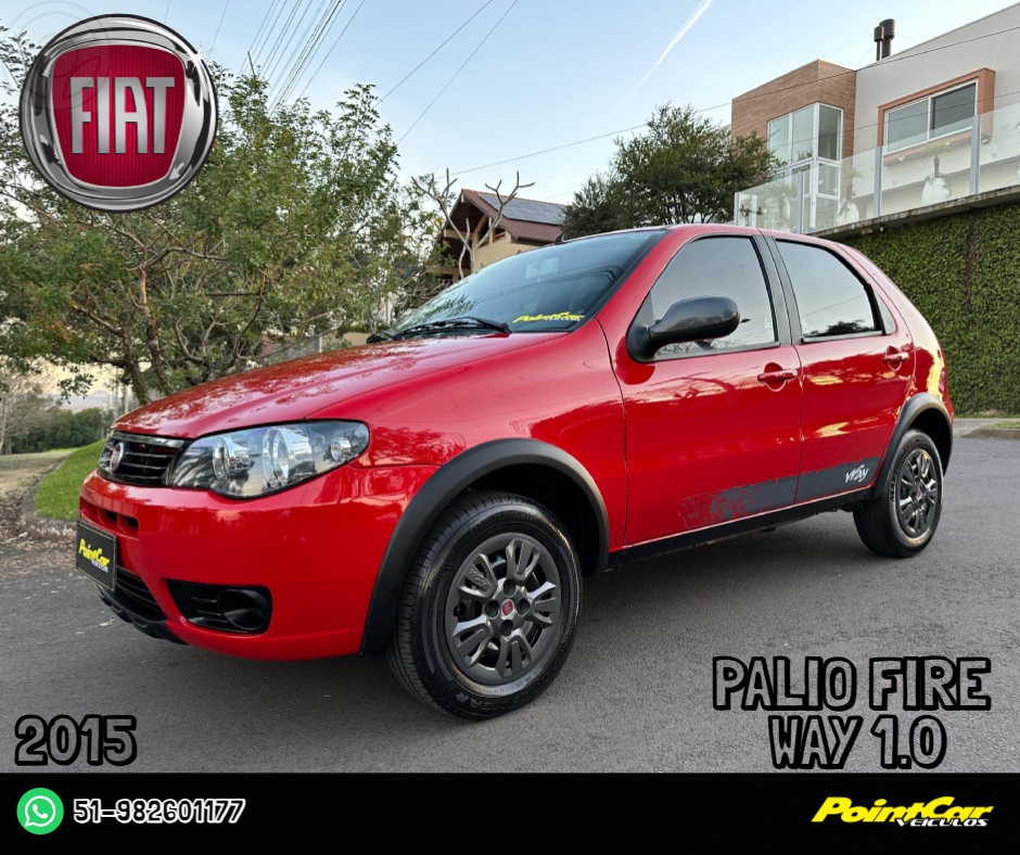 PALIO 1.0 MPI FIRE WAY 8V FLEX 4P MANUAL - 2015 - CAMPO BOM