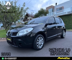 sandero 1.0 expression 16v flex 4p manual 2009 campo bom