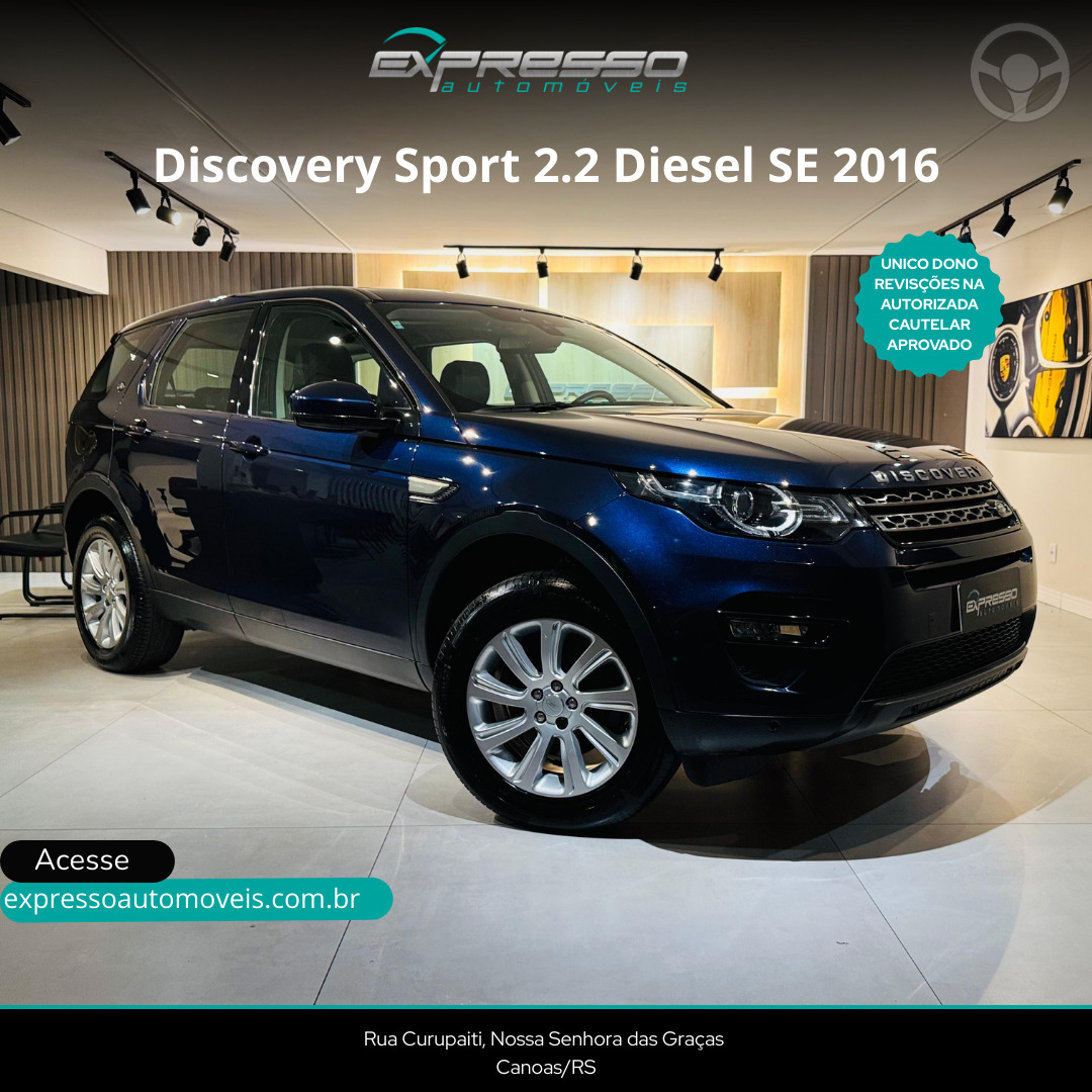 DISCOVERY SPORT 2.2 16V SD4 TURBO DIESEL SE 4P AUTOMÁTICO - 2016 - CANOAS