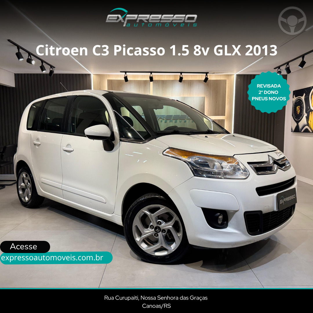 C3 PICASSO 1.5 GLX 8V FLEX 4P MANUAL - 2013 - CANOAS