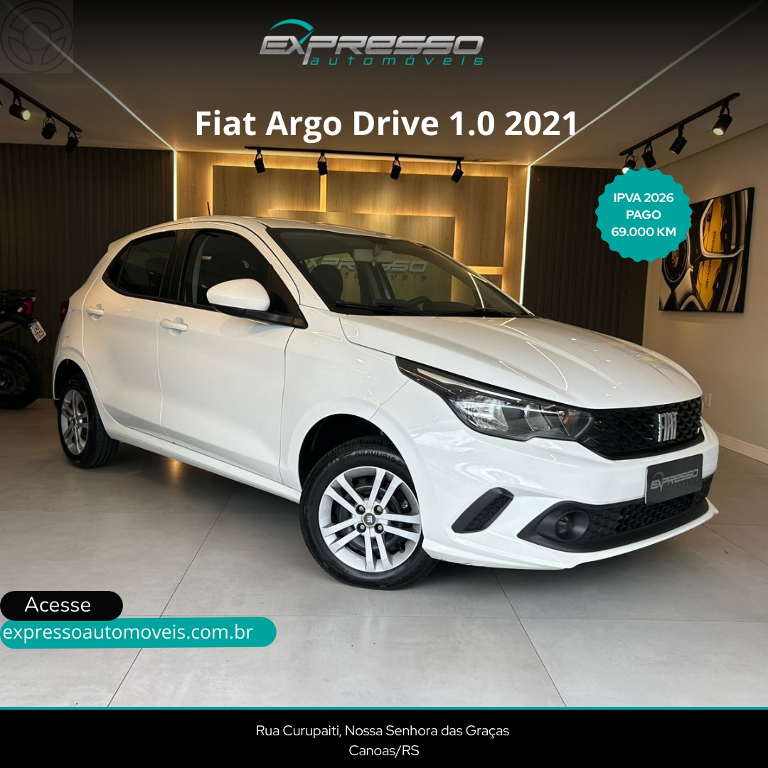 ARGO 1.0 DRIVE 6V FLEX 4P MANUAL - 2021 - CANOAS