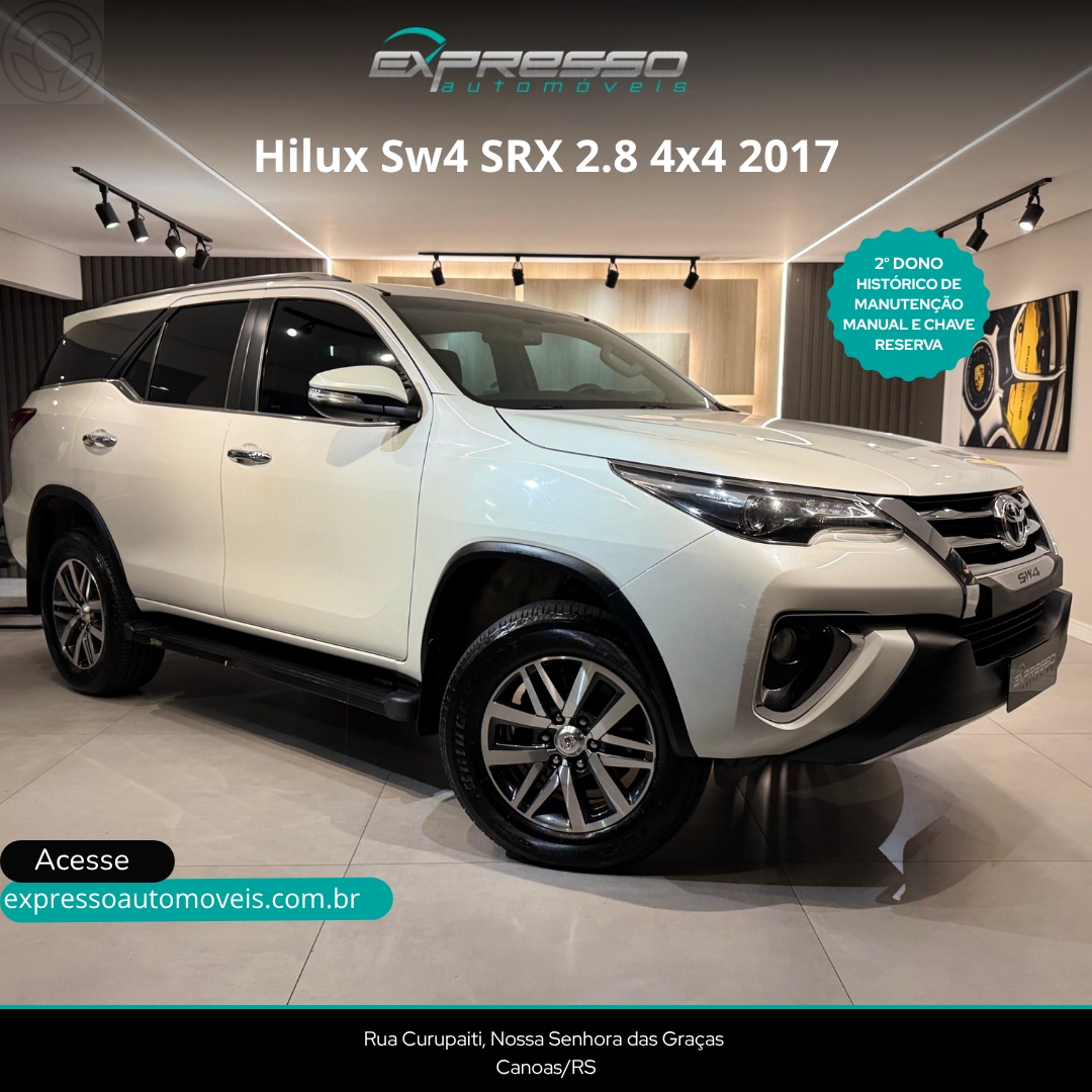 HILUX SW4 2.8 SRX 4X4 16V TURBO INTERCOOLER DIESEL 4P AUTOMÁTICO - 2017 - CANOAS