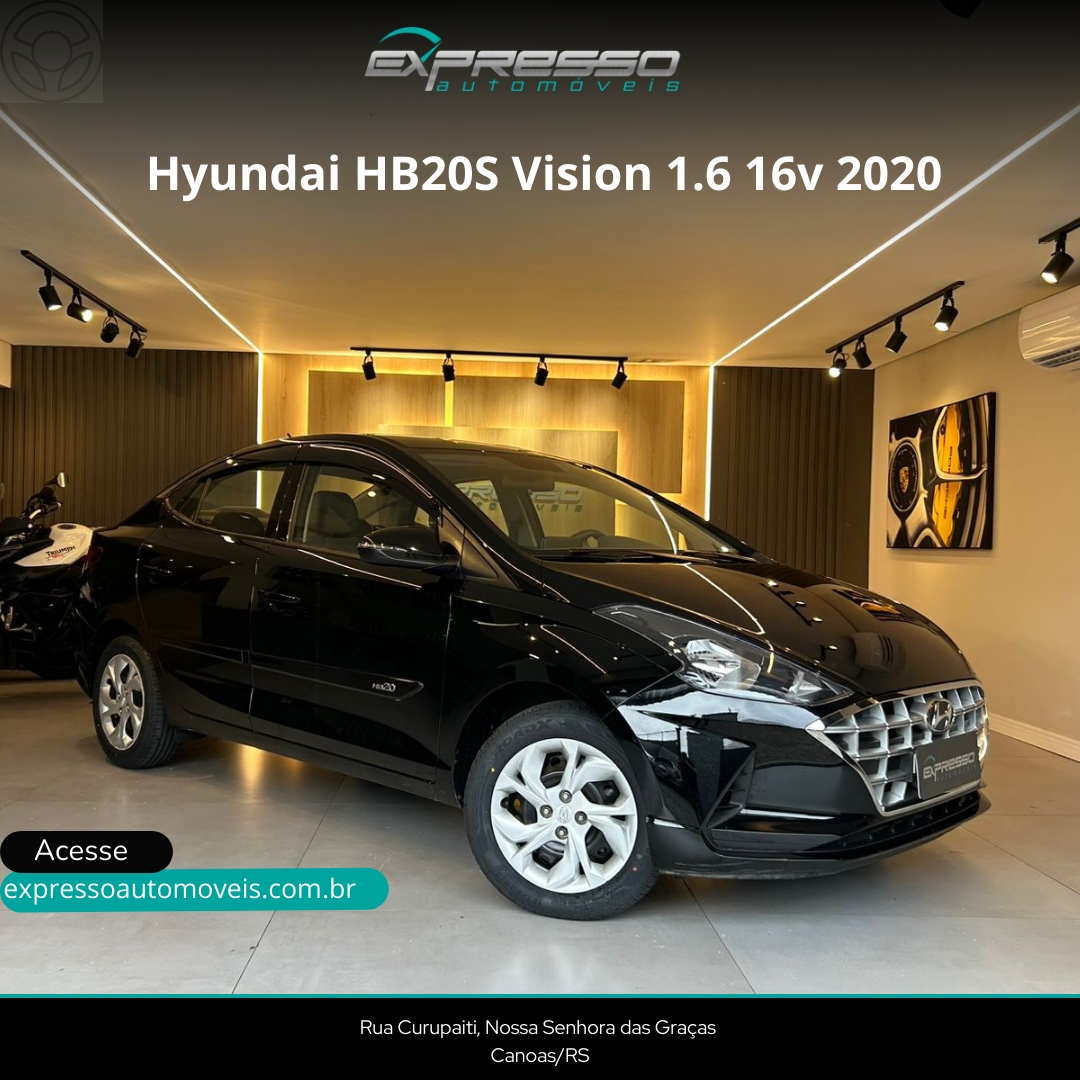 HB20S 1.6 VISION 16V FLEX 4P MANUAL - 2020 - CANOAS