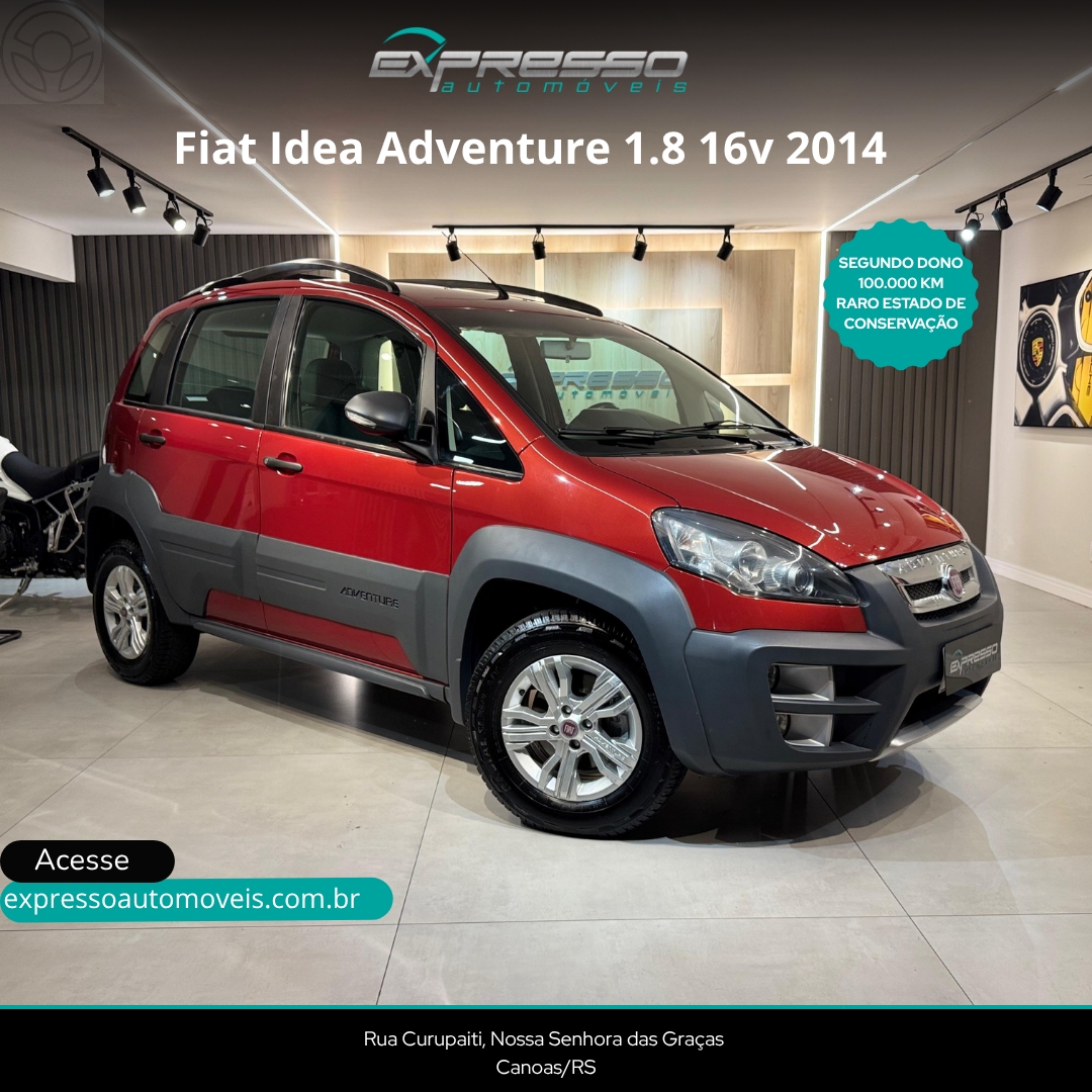 IDEA 1.8 MPI ADVENTURE 16V FLEX 4P MANUAL - 2014 - CANOAS