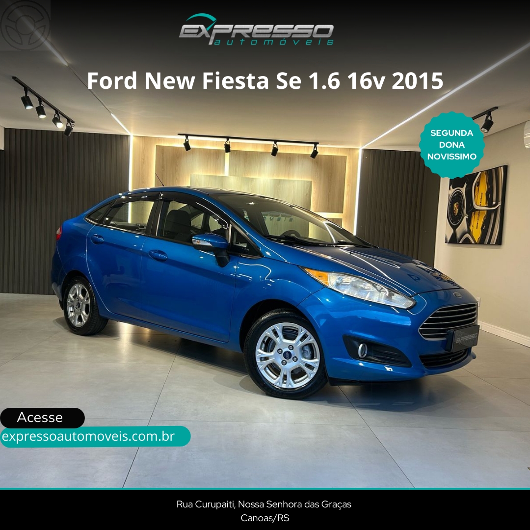 FIESTA 1.6 SE SEDAN 16V FLEX 4P MANUAL - 2015 - CANOAS