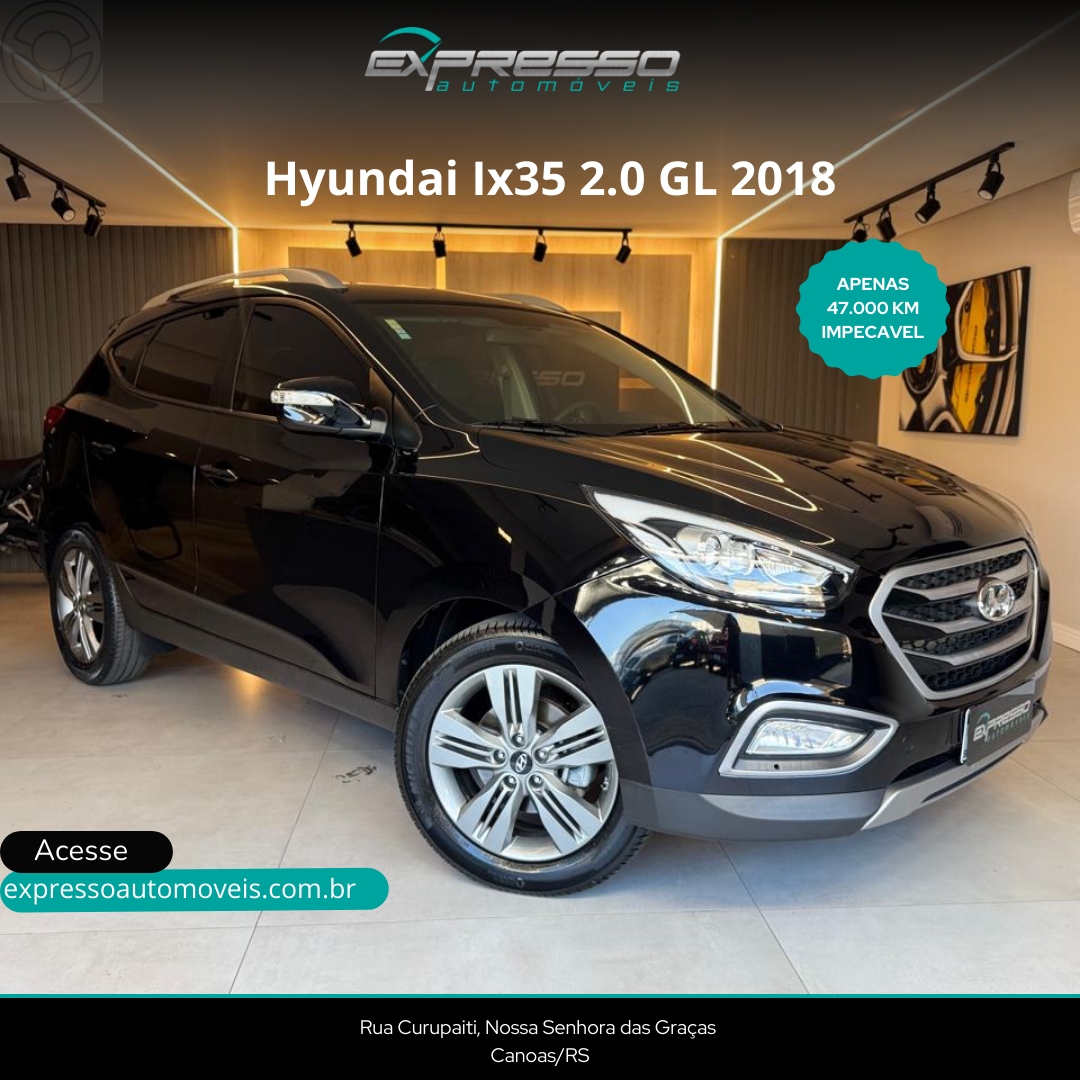 IX35 2.0 GL 4X2 16V FLEX 4P AUTOMÁTICO - 2018 - CANOAS