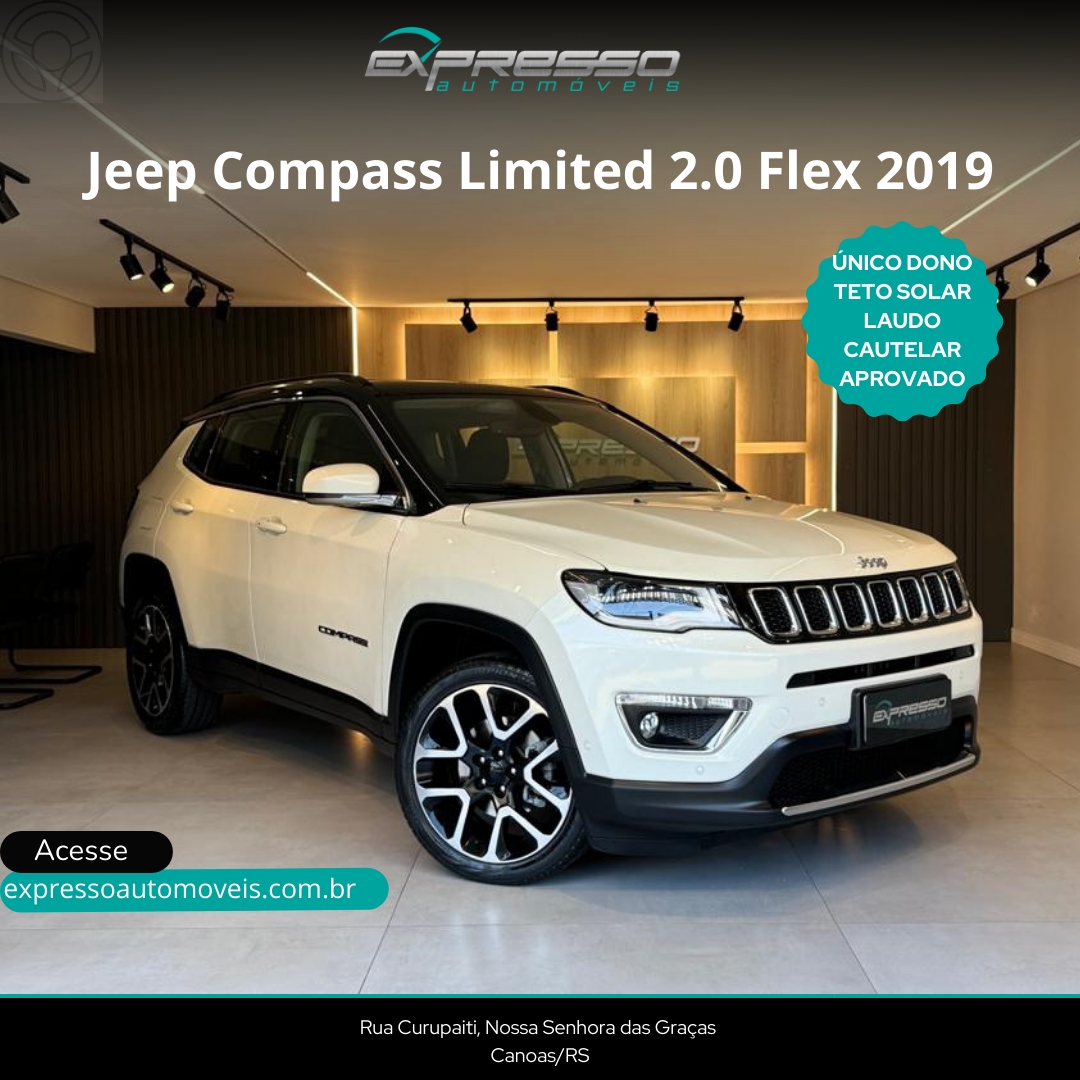 COMPASS 2.0 16V FLEX LIMITED AUTOMÁTICO - 2019 - CANOAS