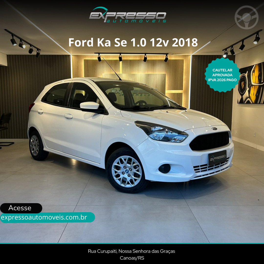 KA 1.0 SE 12V FLEX 4P MANUAL - 2018 - CANOAS