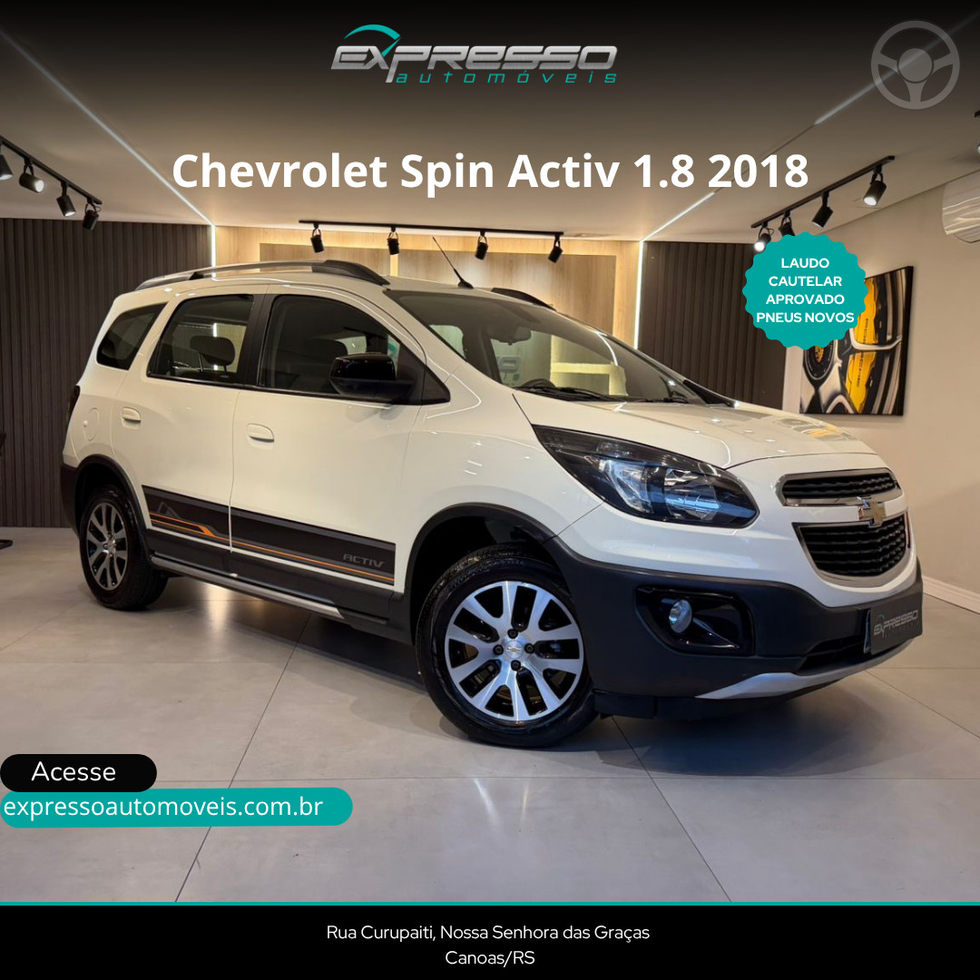 SPIN 1.8 ACTIV 8V FLEX 4P AUTOMÁTICO - 2018 - CANOAS