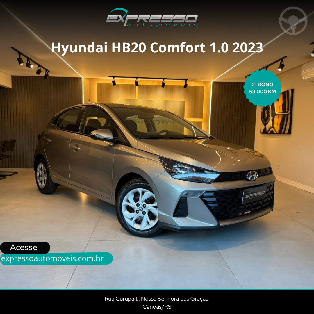 HB20 1.0 COMFORT 12V FLEX 4P MANUAL - 2023 - CANOAS