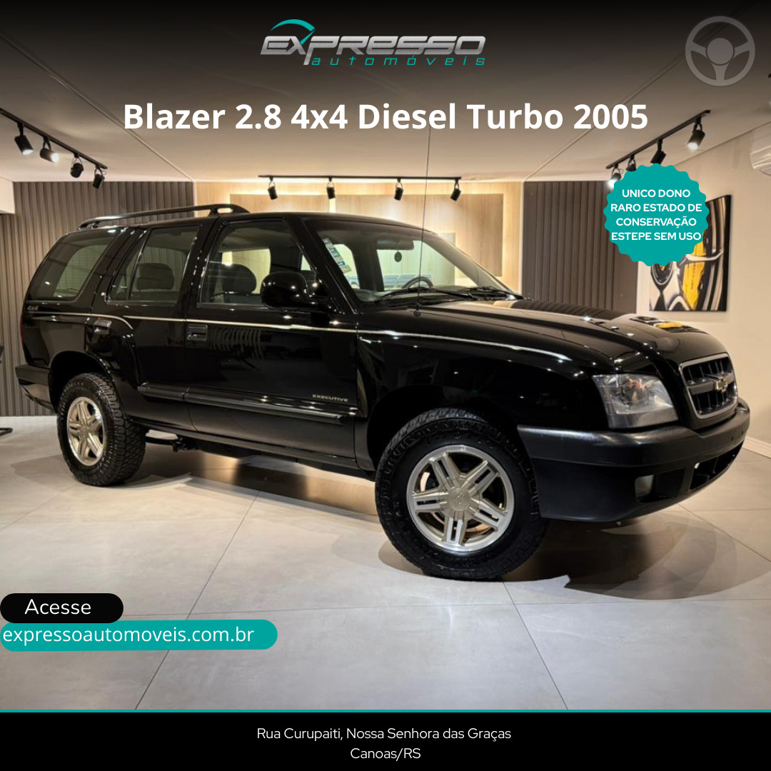 BLAZER 2.8 EXECUTIVE 4X4 12V TURBO INTERCOOLER DIESEL 4P MANUAL - 2005 - CANOAS