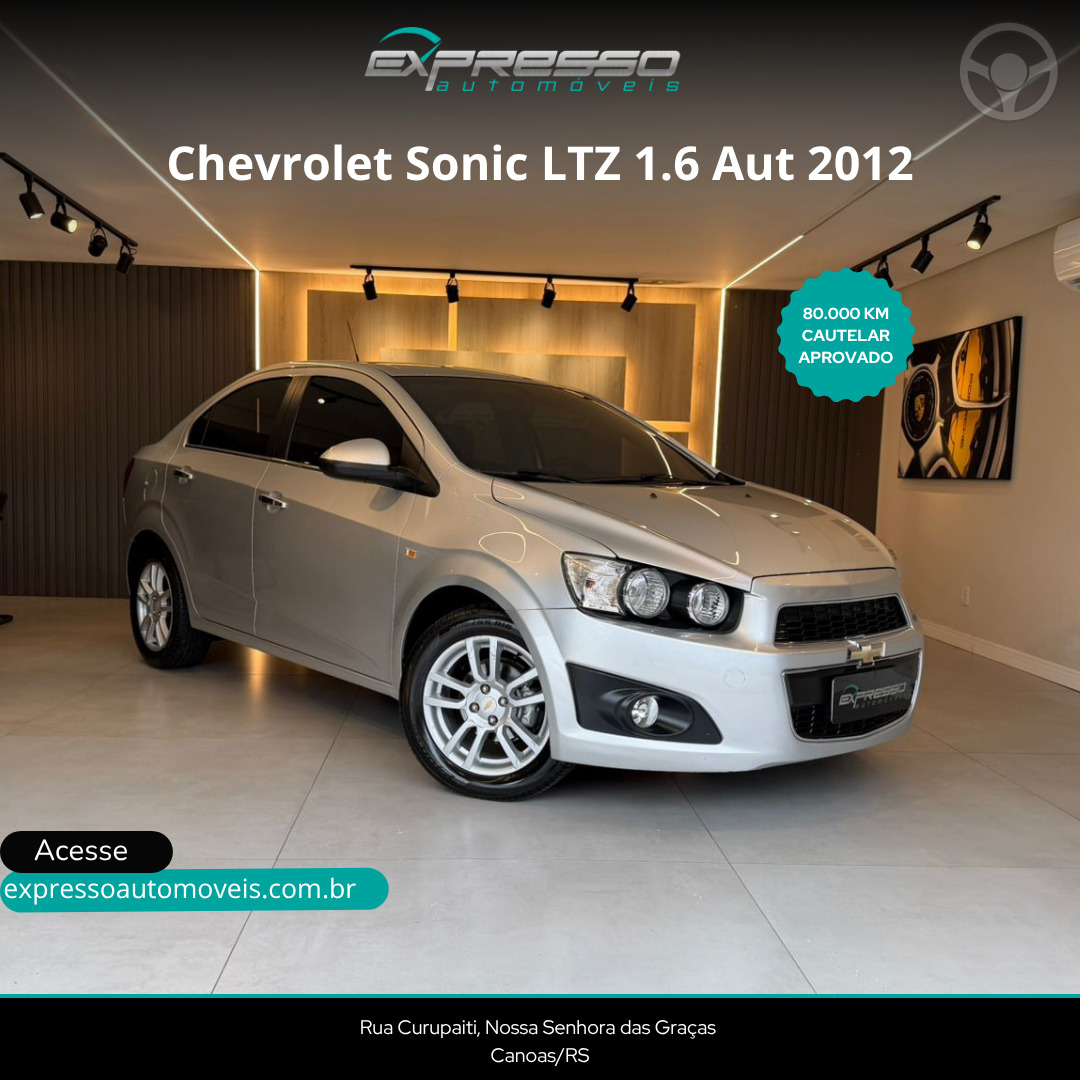 SONIC 1.6 LTZ SEDAN 16V FLEX 4P AUTOMÁTICO - 2012 - CANOAS