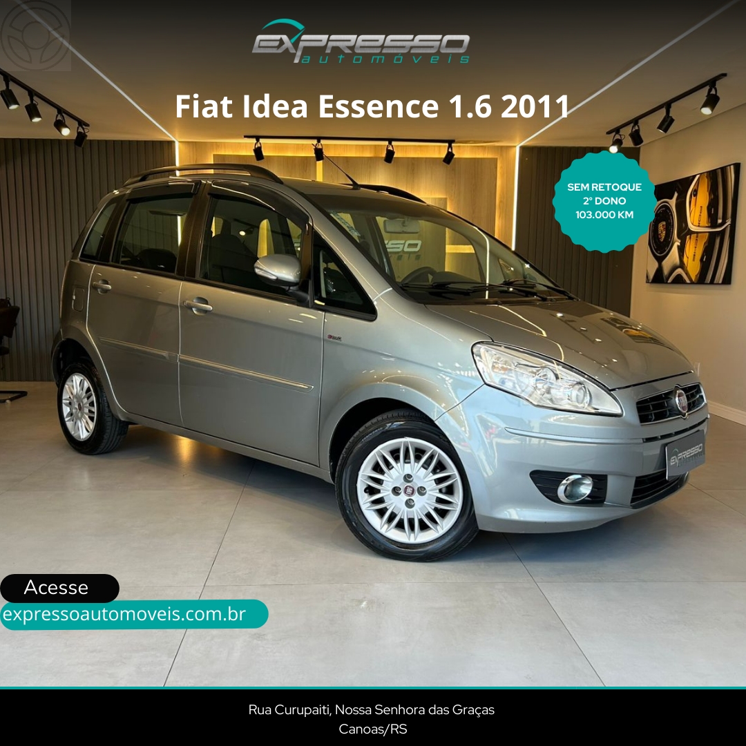 IDEA 1.6 MPI ESSENCE 16V FLEX 4P MANUAL - 2011 - CANOAS