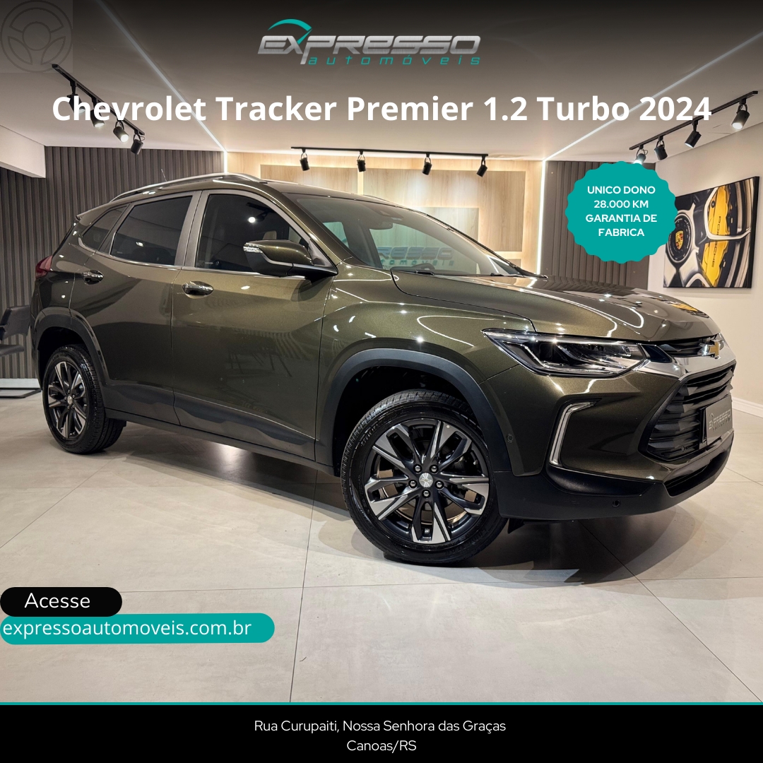 TRACKER 1.2 12V PREMIER TURBO FLEX 4P AUTOMÁTICO - 2024 - CANOAS