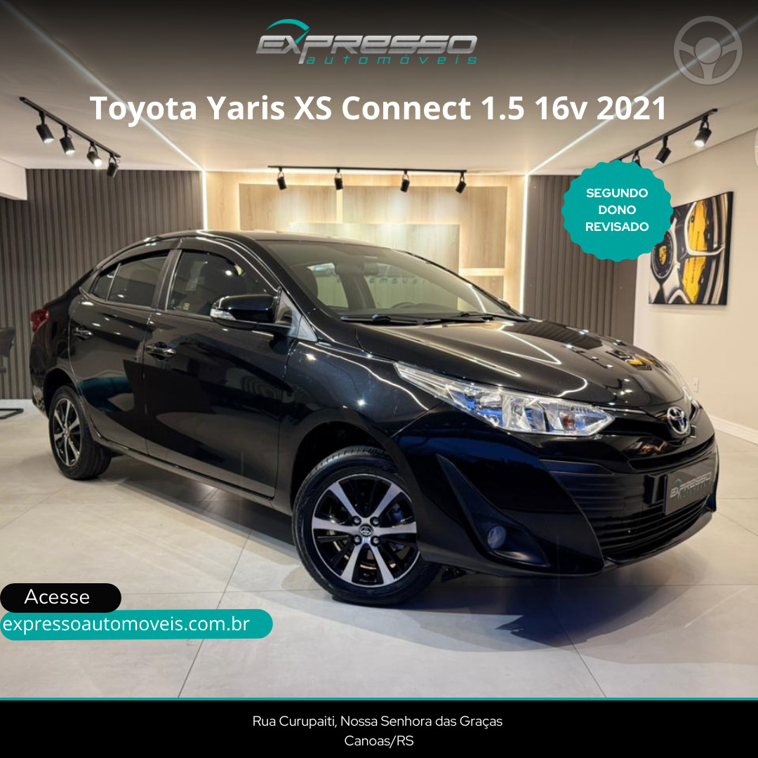 YARIS 1.5 XS CONNECT SEDAN 16V FLEX 4P AUTOMÁTICO - 2021 - CANOAS