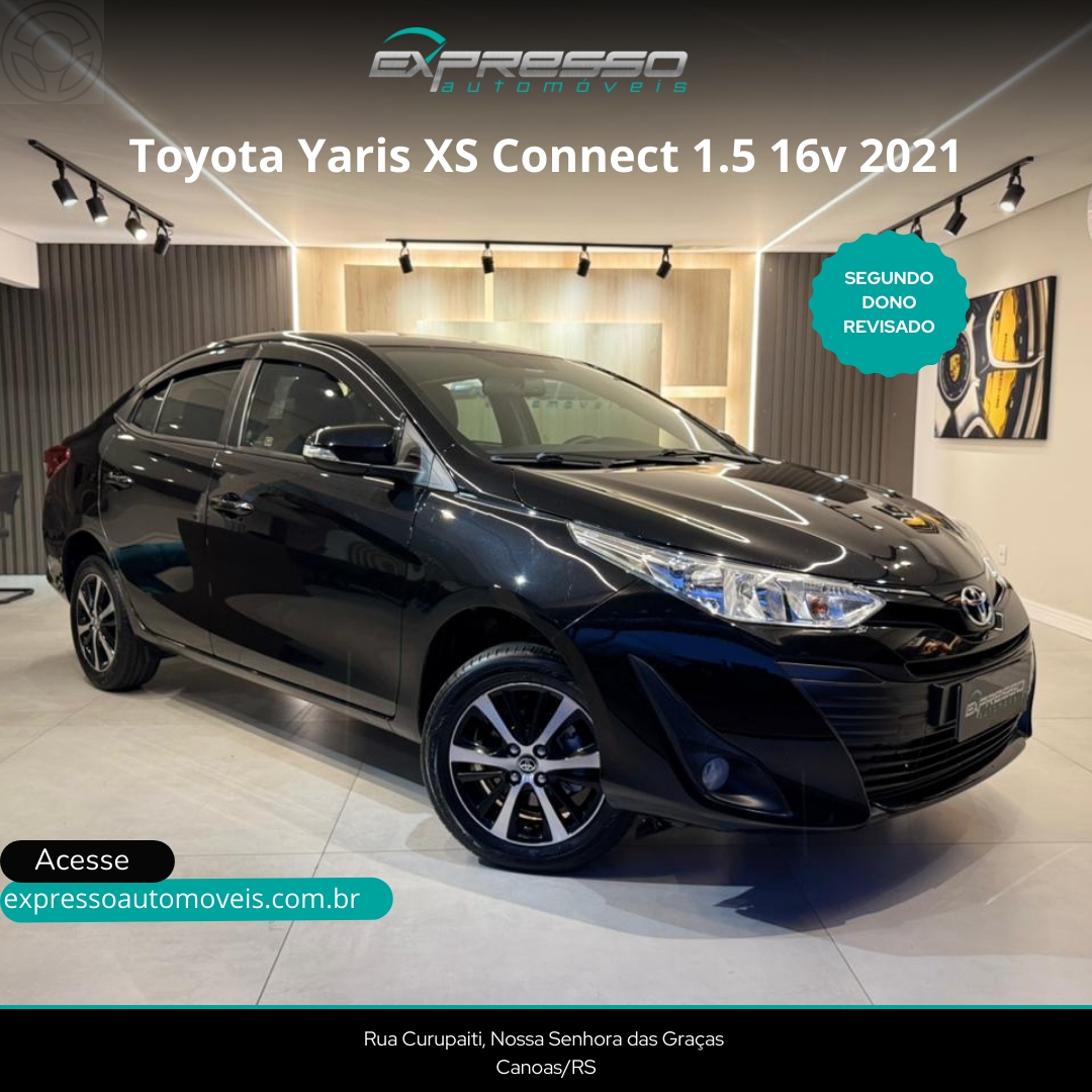 YARIS 1.5 XS CONNECT SEDAN 16V FLEX 4P AUTOMÁTICO - 2021 - CANOAS
