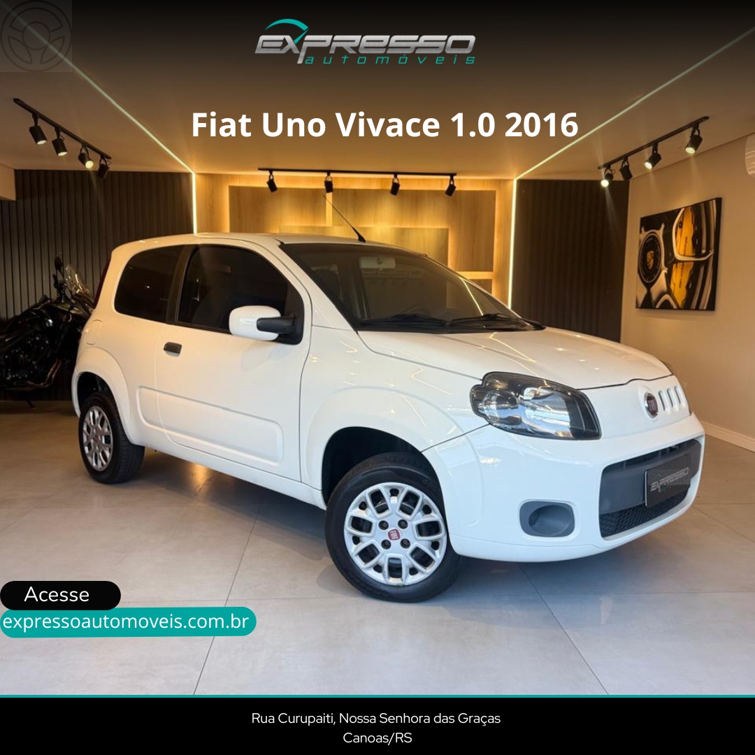 UNO 1.0 VIVACE 8V FLEX 2P MANUAL - 2016 - CANOAS