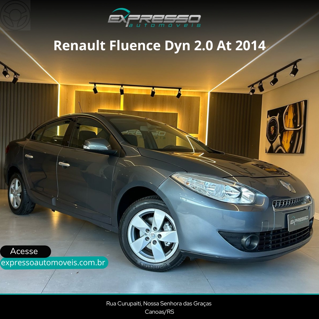 FLUENCE 2.0 DYNAMIQUE 16V FLEX 4P AUTOMÁTICO - 2014 - CANOAS