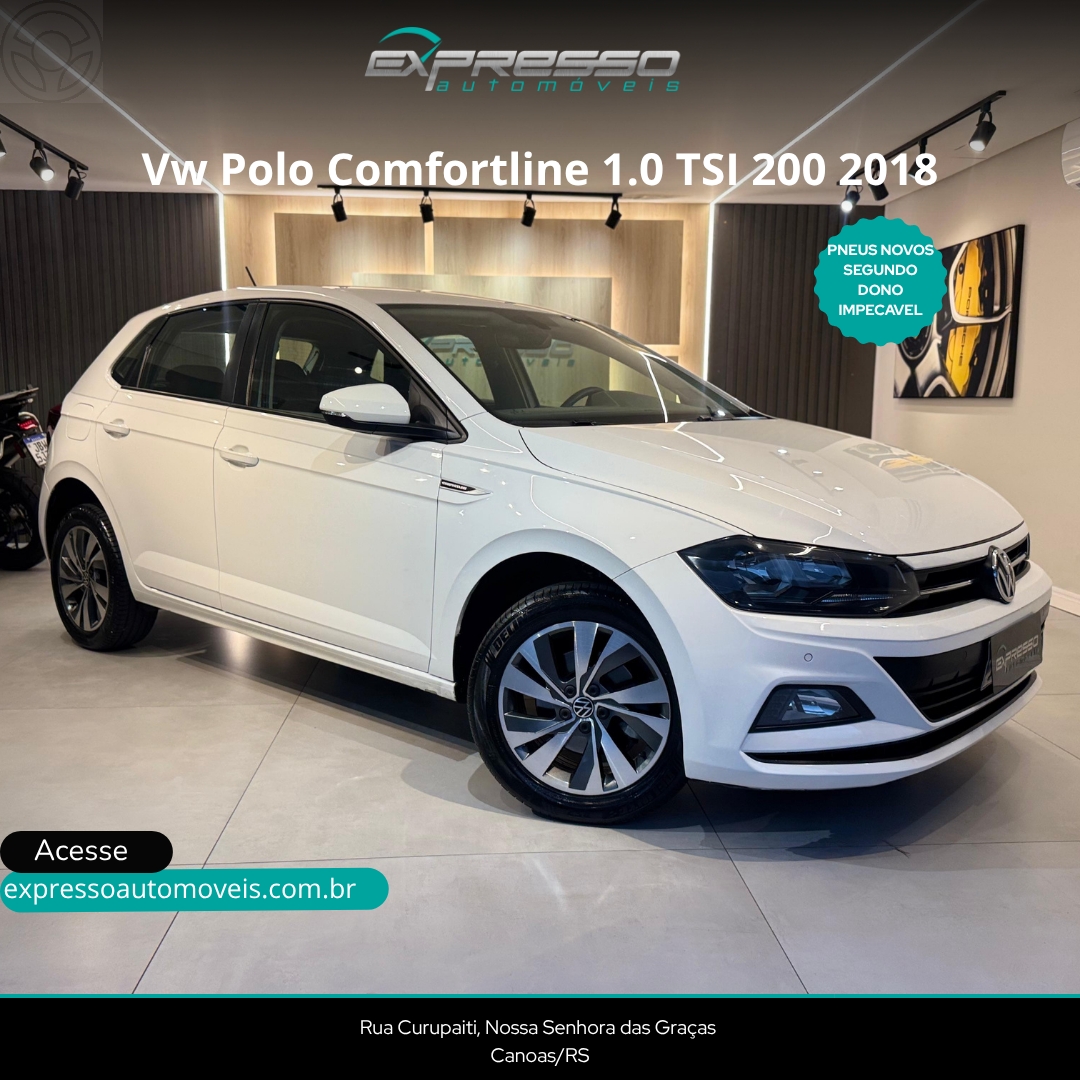 POLO 1.0 200 TSI COMFORTLINE AUTOMÁTICO - 2018 - CANOAS