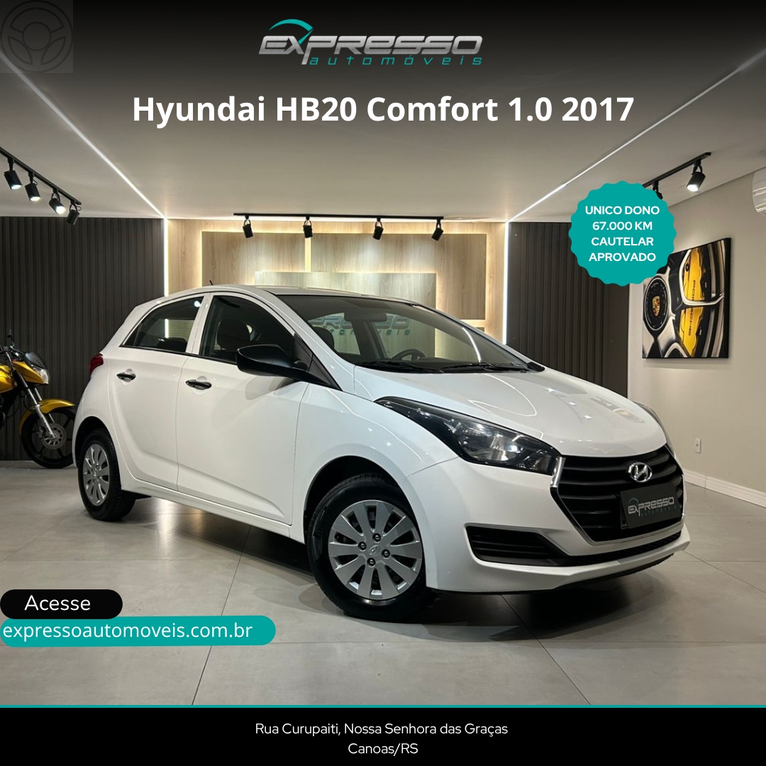 HB20 1.0 COMFORT 12V FLEX 4P MANUAL - 2017 - CANOAS