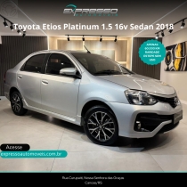 etios 1.5 platinum sedan 16v flex 4p automatico 2018 canoas