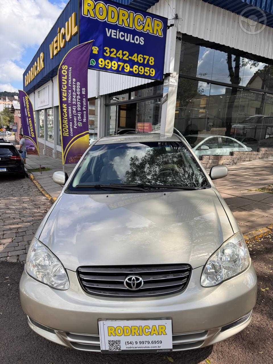 COROLLA XEI 1.8 FLEX AUTOMATIC - 2004 - NOVA PRATA