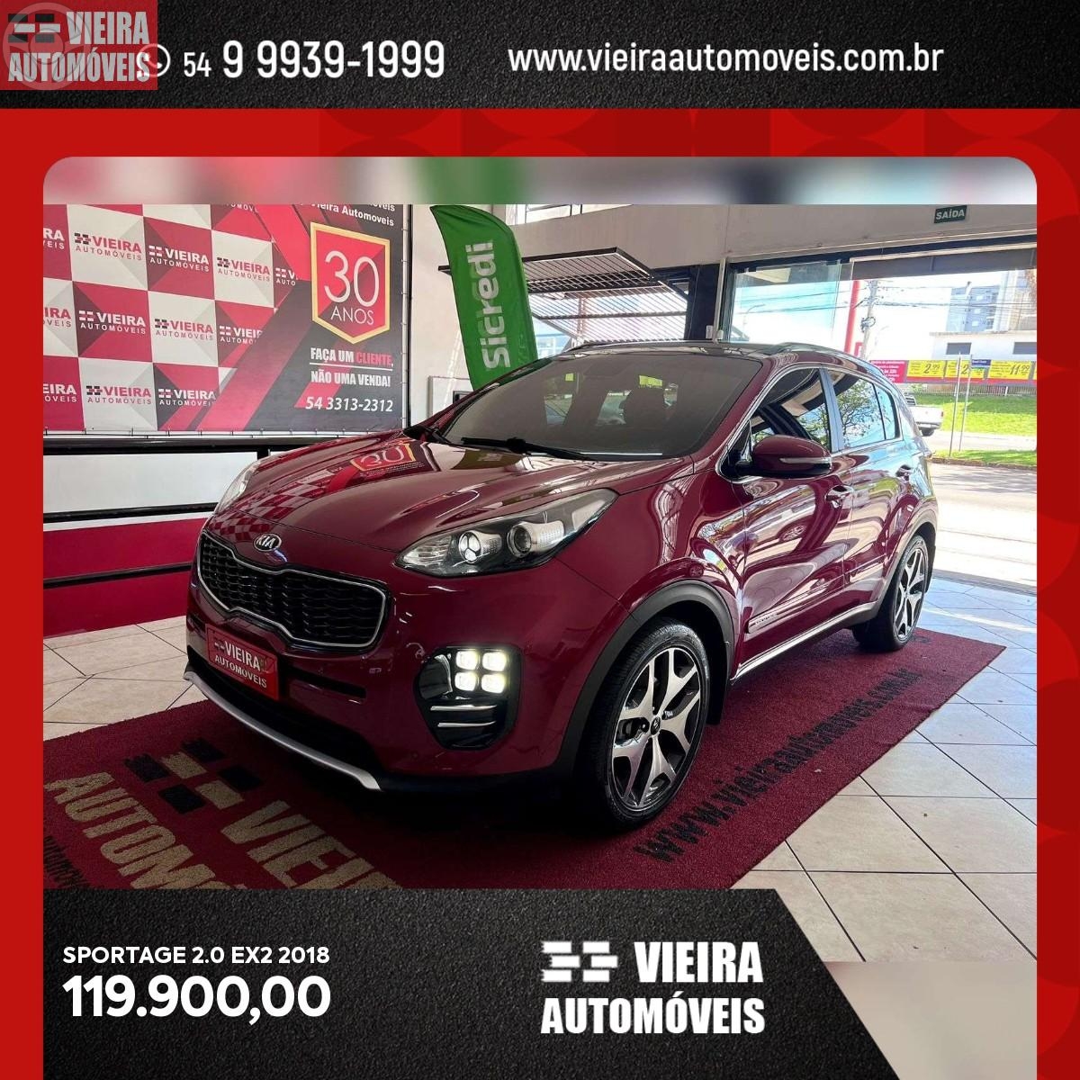 SPORTAGE 2.0 EX 4X2 16V 4P AUTOMÁTICO - 2018 - PASSO FUNDO