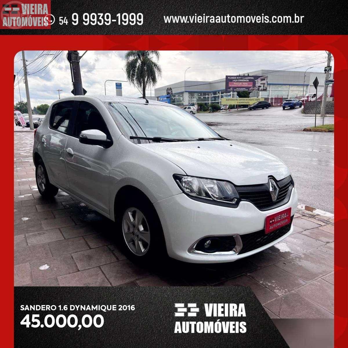 SANDERO 1.6 DYNAMIQUE 8V FLEX 4P MANUAL - 2016 - PASSO FUNDO