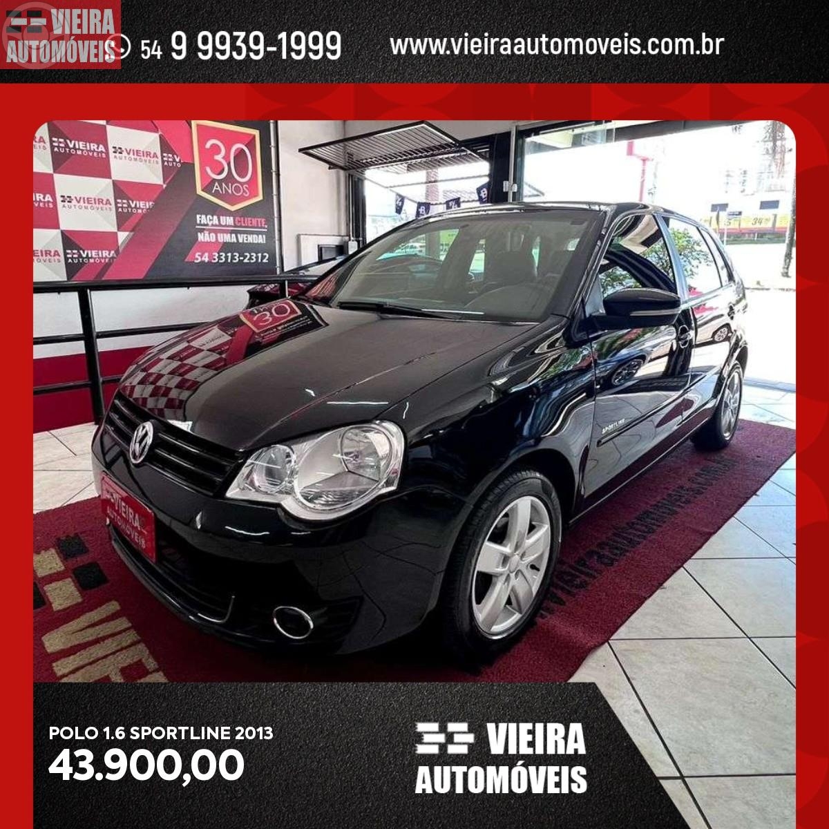 POLO 1.6 MI SPORTLINE 8V FLEX 4P MANUAL - 2013 - PASSO FUNDO