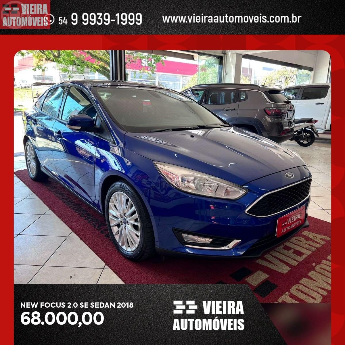 FOCUS 2.0 SE SEDAN 16V FLEX 4P AUTOMÁTICO - 2018 - PASSO FUNDO