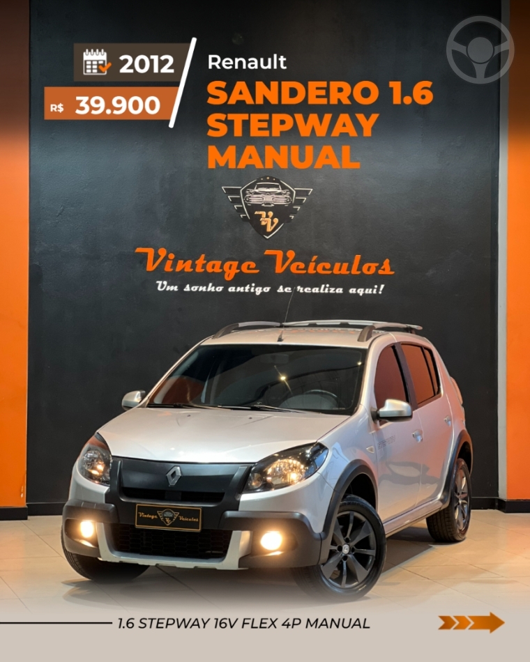 SANDERO 1.6 STEPWAY 16V FLEX 4P MANUAL - 2012 - CAXIAS DO SUL