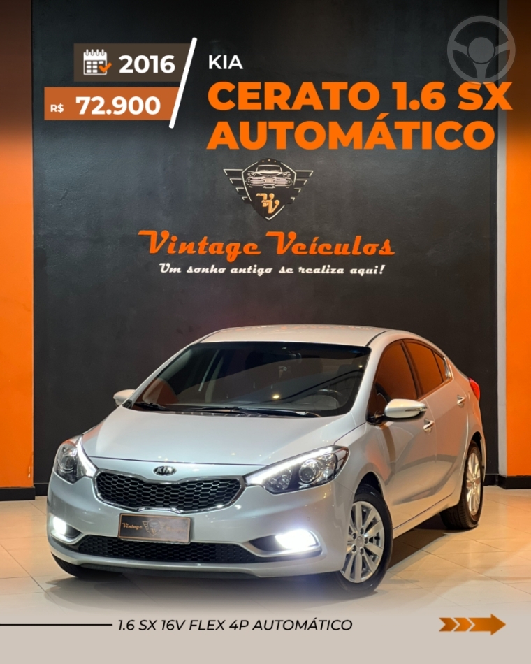 CERATO 1.6 SX 16V FLEX 4P AUTOMÁTICO - 2016 - CAXIAS DO SUL