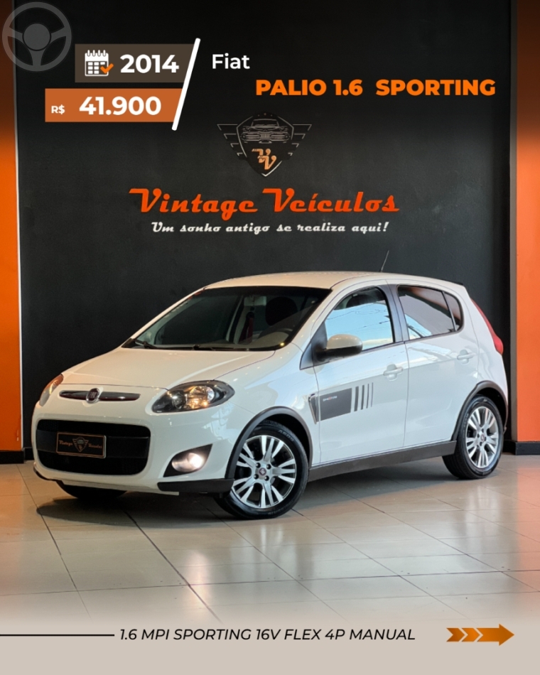 PALIO 1.6 MPI SPORTING 16V FLEX 4P MANUAL - 2014 - CAXIAS DO SUL