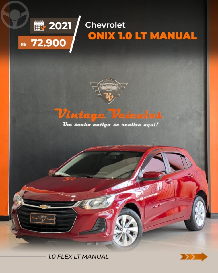 ONIX 1.0 LT 12V TURBO FLEX 4P MANUAL - 2021 - CAXIAS DO SUL