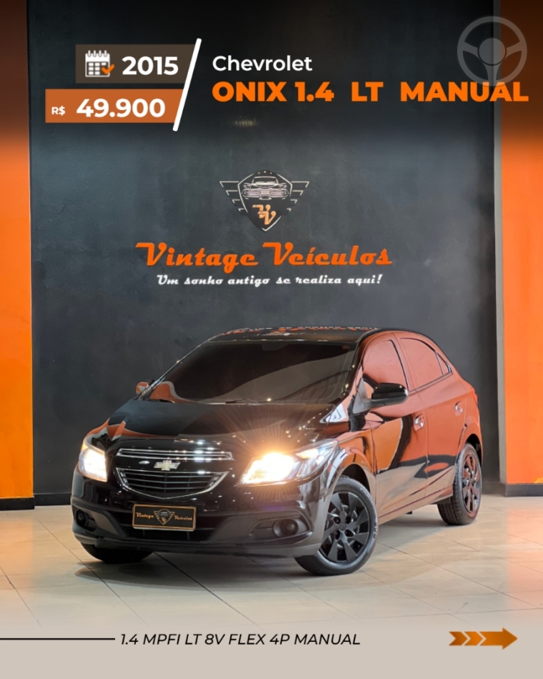 ONIX 1.4 MPFI LT 8V FLEX 4P MANUAL - 2015 - CAXIAS DO SUL