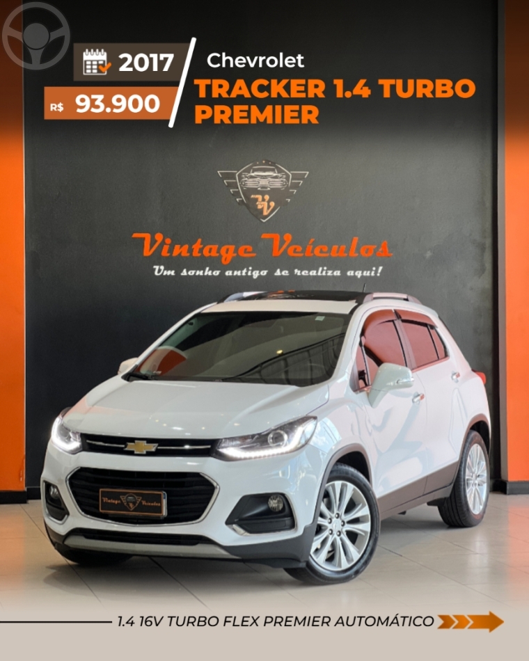TRACKER 1.4 16V TURBO FLEX PREMIER AUTOMÁTICO - 2018 - CAXIAS DO SUL